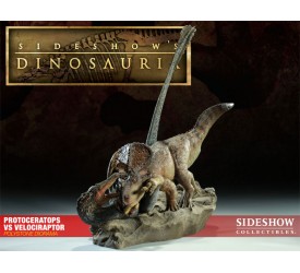 Sideshow Dinosauria Diorama Protoceratops vs. Velociraptor 42 cm